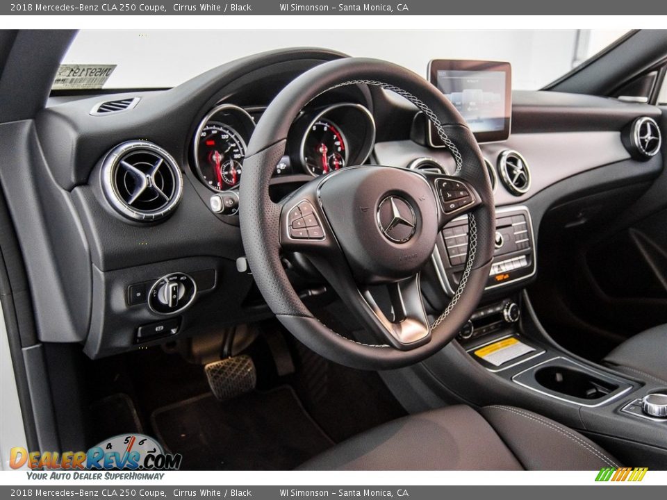 2018 Mercedes-Benz CLA 250 Coupe Cirrus White / Black Photo #12