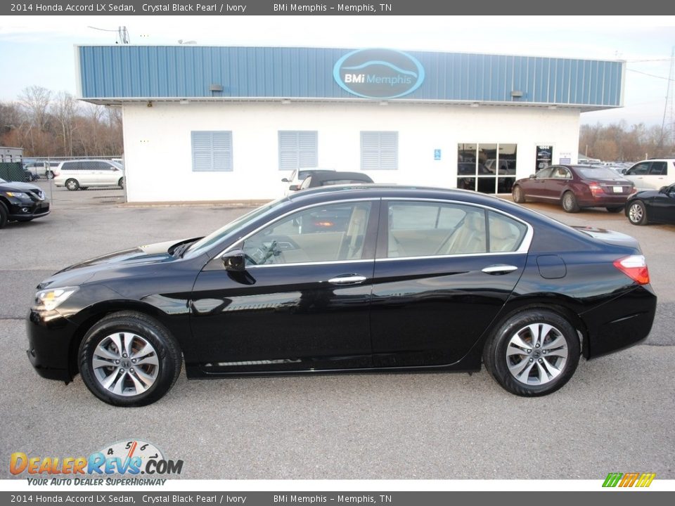 2014 Honda Accord LX Sedan Crystal Black Pearl / Ivory Photo #2