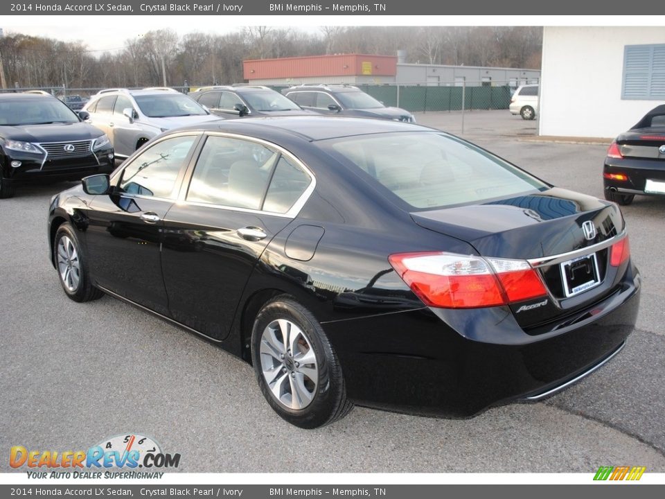 2014 Honda Accord LX Sedan Crystal Black Pearl / Ivory Photo #3