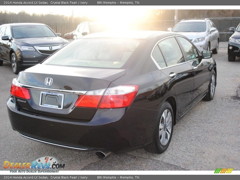 2014 Honda Accord LX Sedan Crystal Black Pearl / Ivory Photo #5