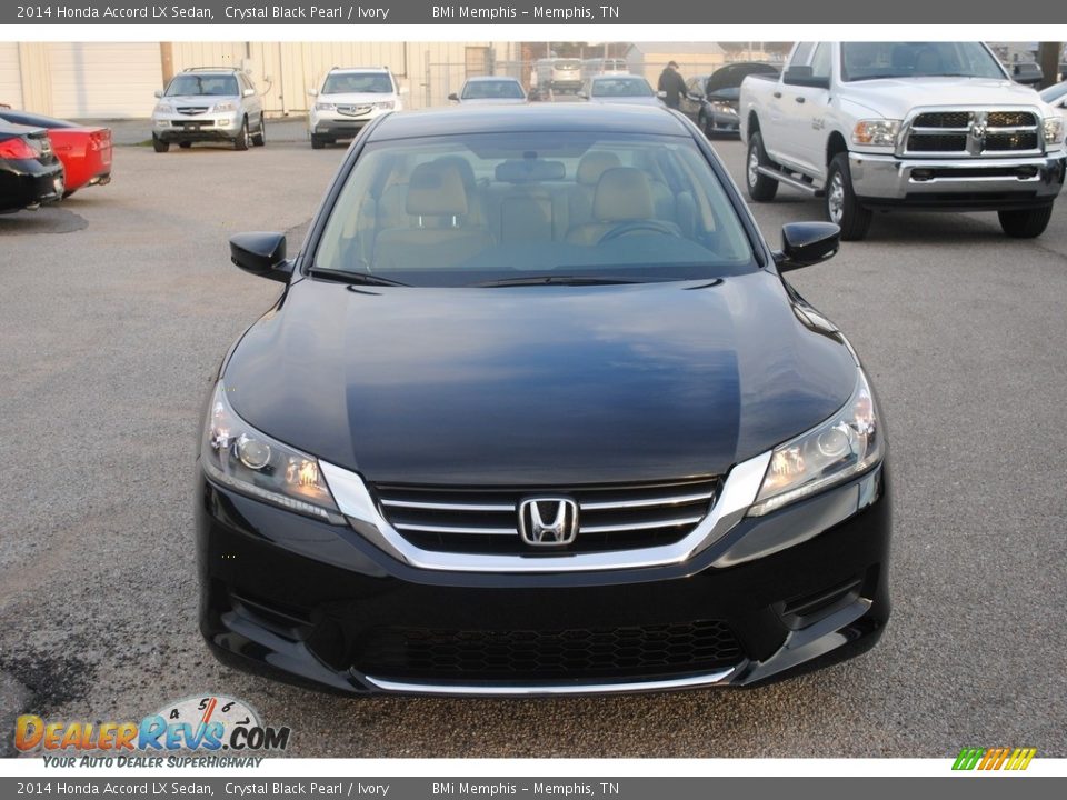 2014 Honda Accord LX Sedan Crystal Black Pearl / Ivory Photo #8