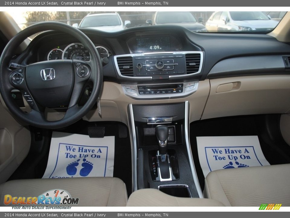 2014 Honda Accord LX Sedan Crystal Black Pearl / Ivory Photo #9