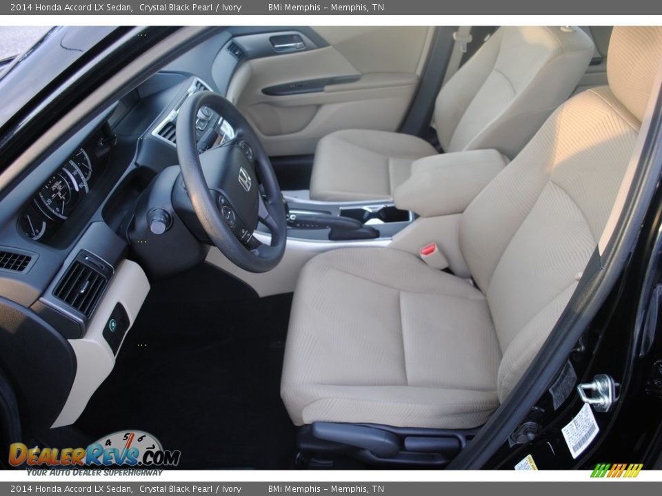 2014 Honda Accord LX Sedan Crystal Black Pearl / Ivory Photo #11