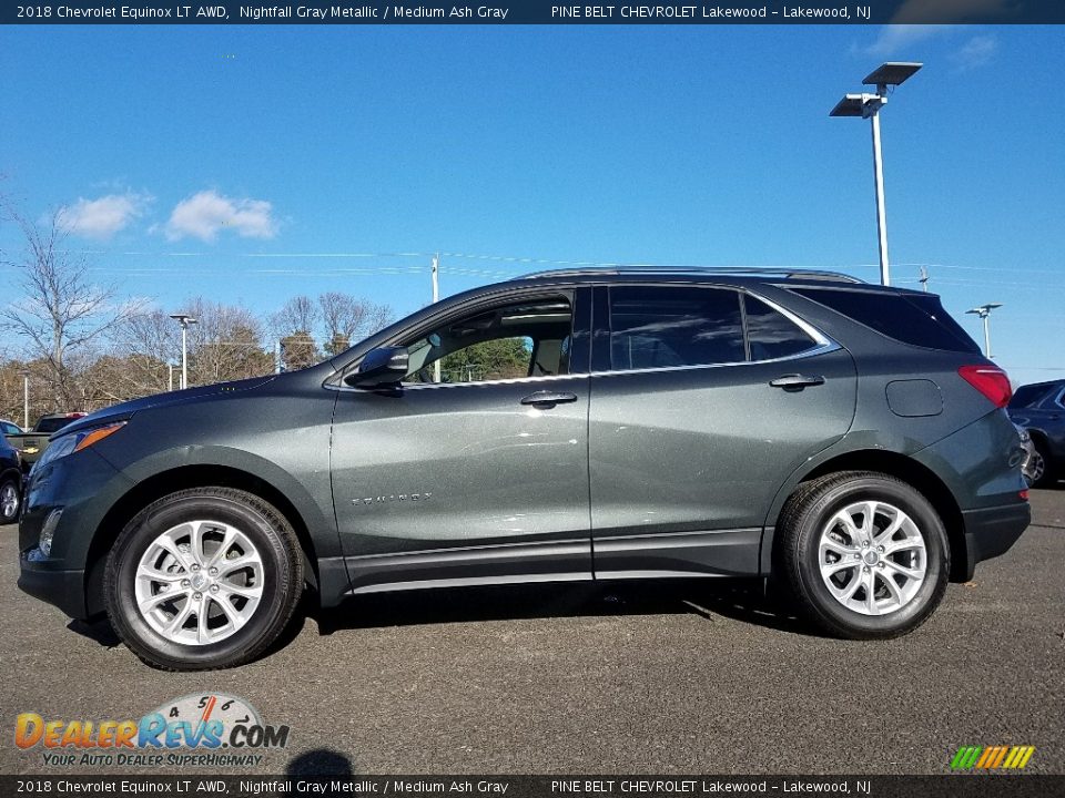 2018 Chevrolet Equinox LT AWD Nightfall Gray Metallic / Medium Ash Gray Photo #3
