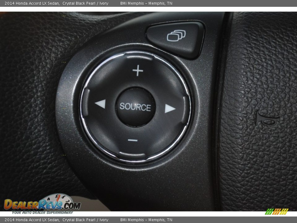 2014 Honda Accord LX Sedan Crystal Black Pearl / Ivory Photo #14