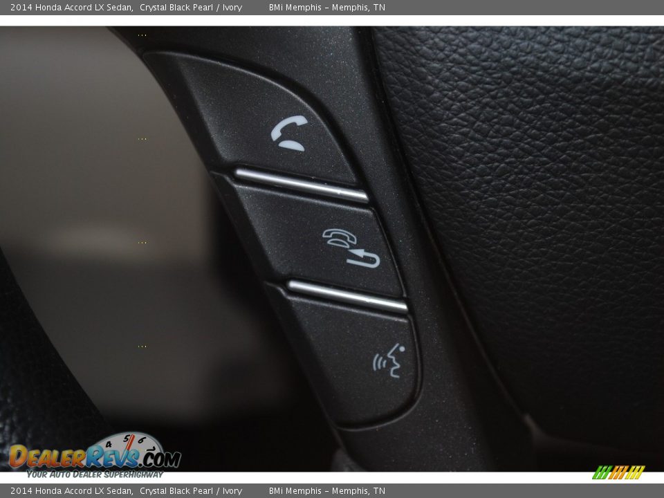 2014 Honda Accord LX Sedan Crystal Black Pearl / Ivory Photo #15