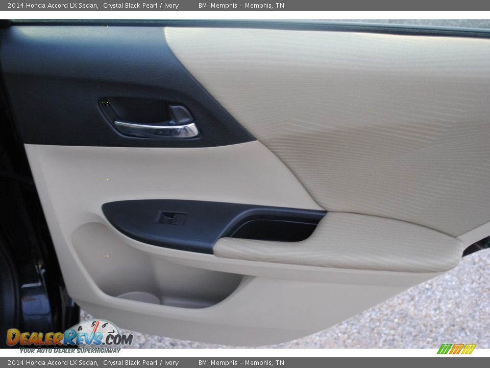 2014 Honda Accord LX Sedan Crystal Black Pearl / Ivory Photo #23