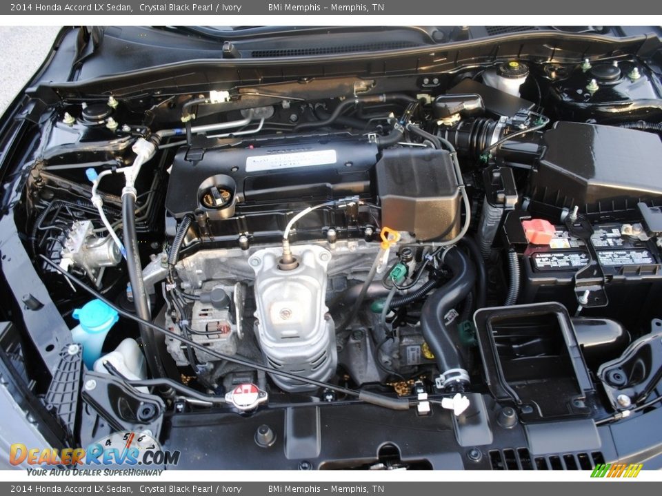2014 Honda Accord LX Sedan Crystal Black Pearl / Ivory Photo #28