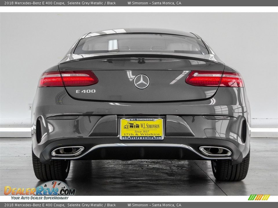 2018 Mercedes-Benz E 400 Coupe Selenite Grey Metallic / Black Photo #8