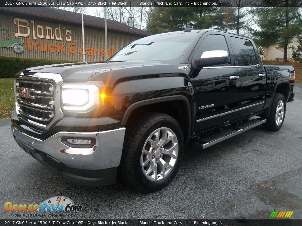 2017 GMC Sierra 1500 SLT Crew Cab 4WD Onyx Black / Jet Black Photo #2