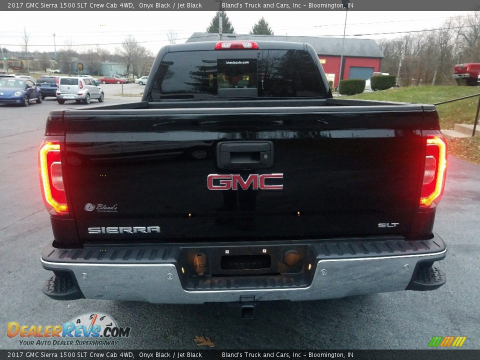 2017 GMC Sierra 1500 SLT Crew Cab 4WD Onyx Black / Jet Black Photo #4