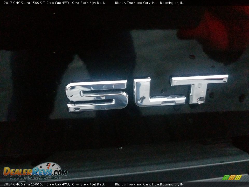 2017 GMC Sierra 1500 SLT Crew Cab 4WD Onyx Black / Jet Black Photo #6