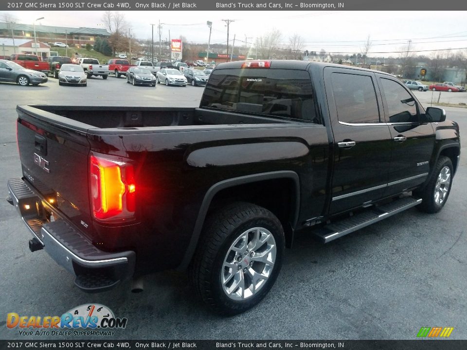 2017 GMC Sierra 1500 SLT Crew Cab 4WD Onyx Black / Jet Black Photo #7