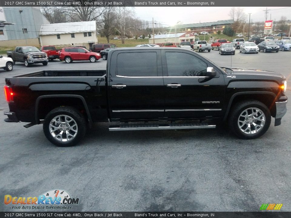 2017 GMC Sierra 1500 SLT Crew Cab 4WD Onyx Black / Jet Black Photo #8