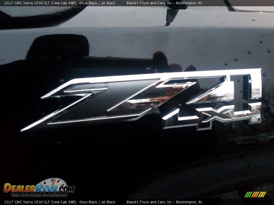 2017 GMC Sierra 1500 SLT Crew Cab 4WD Onyx Black / Jet Black Photo #9