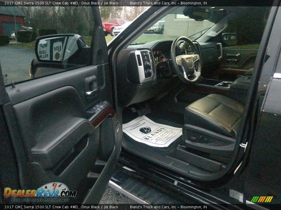 2017 GMC Sierra 1500 SLT Crew Cab 4WD Onyx Black / Jet Black Photo #13