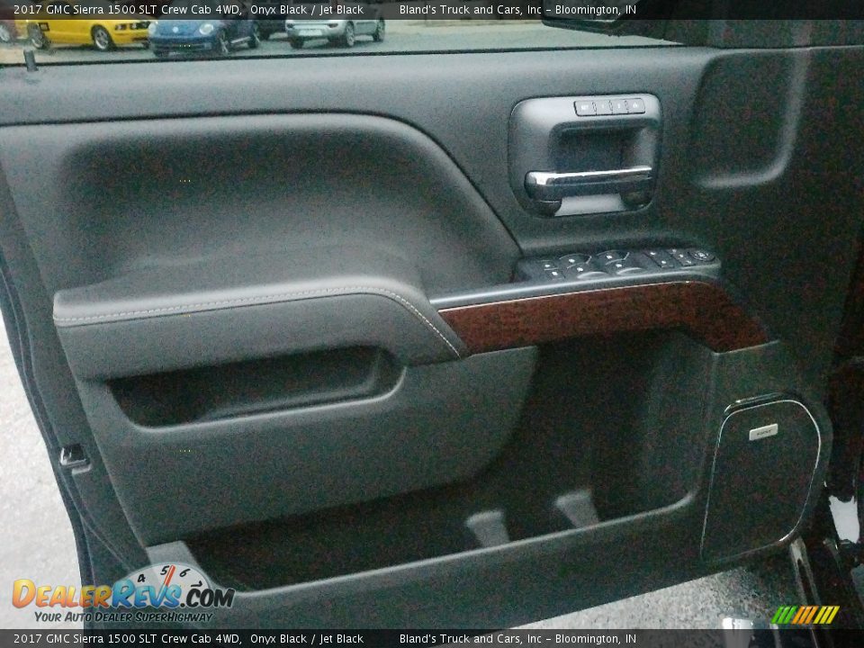 2017 GMC Sierra 1500 SLT Crew Cab 4WD Onyx Black / Jet Black Photo #14
