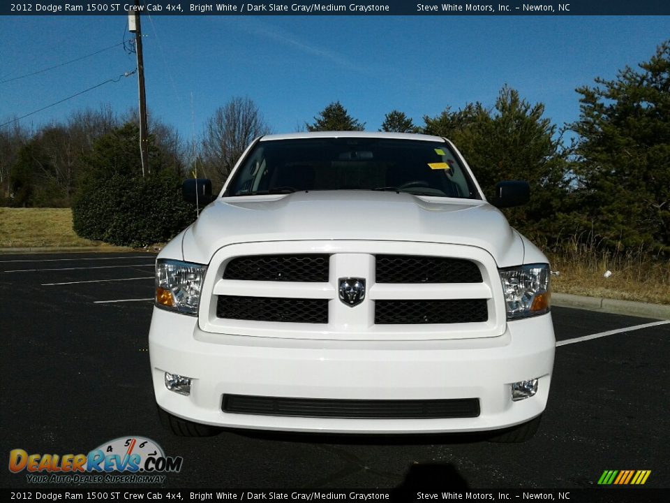 2012 Dodge Ram 1500 ST Crew Cab 4x4 Bright White / Dark Slate Gray/Medium Graystone Photo #3