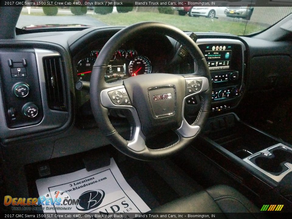 2017 GMC Sierra 1500 SLT Crew Cab 4WD Onyx Black / Jet Black Photo #20