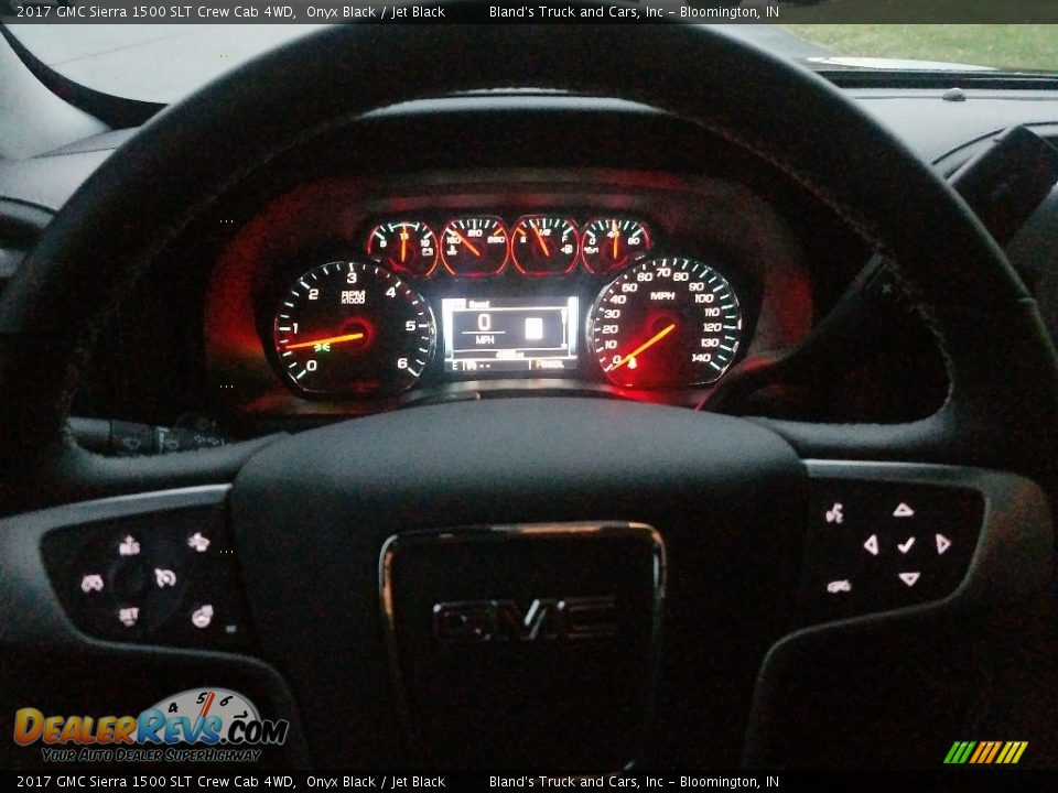 2017 GMC Sierra 1500 SLT Crew Cab 4WD Onyx Black / Jet Black Photo #23