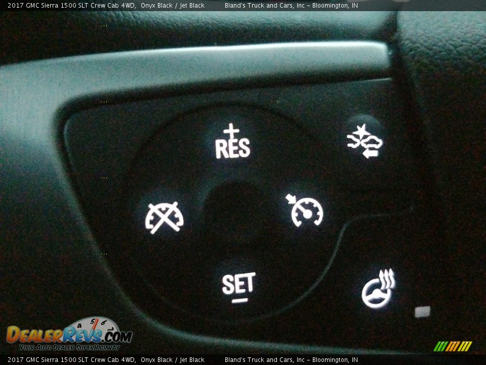 2017 GMC Sierra 1500 SLT Crew Cab 4WD Onyx Black / Jet Black Photo #24