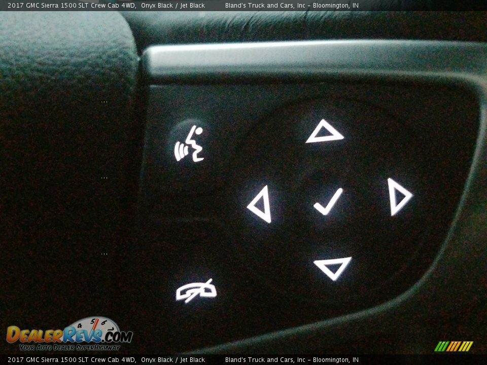 2017 GMC Sierra 1500 SLT Crew Cab 4WD Onyx Black / Jet Black Photo #25