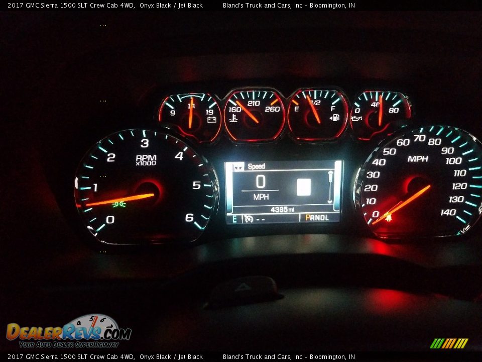 2017 GMC Sierra 1500 SLT Crew Cab 4WD Onyx Black / Jet Black Photo #26