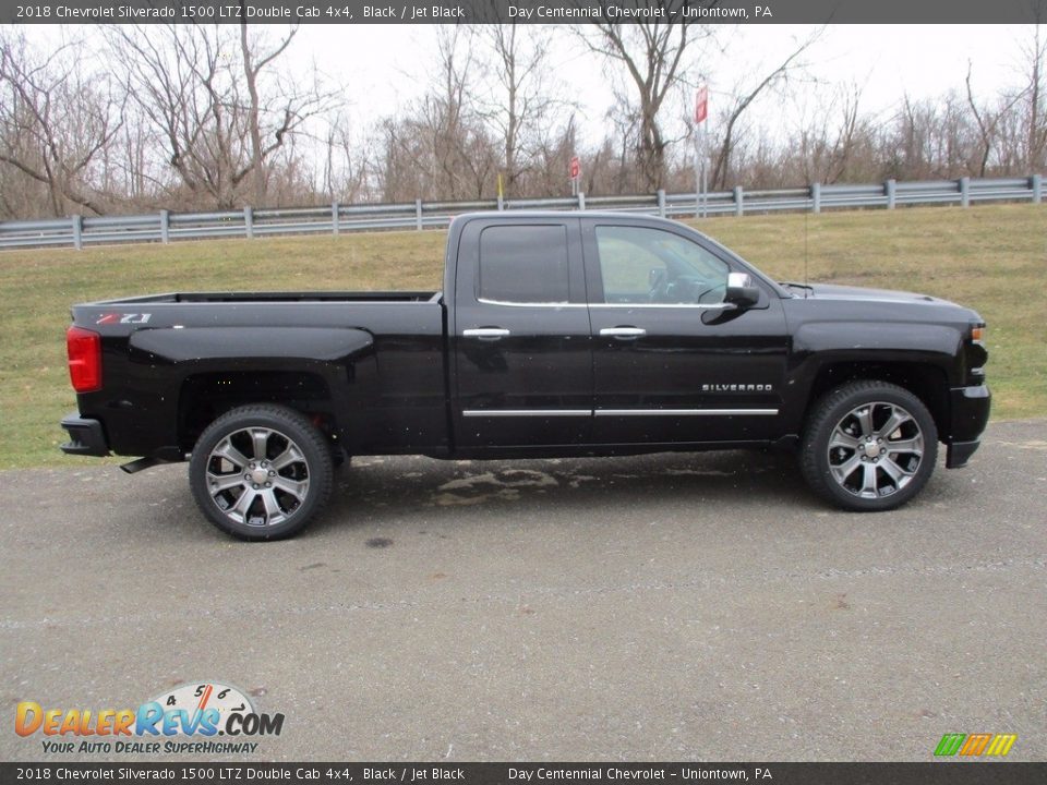 Black 2018 Chevrolet Silverado 1500 LTZ Double Cab 4x4 Photo #2