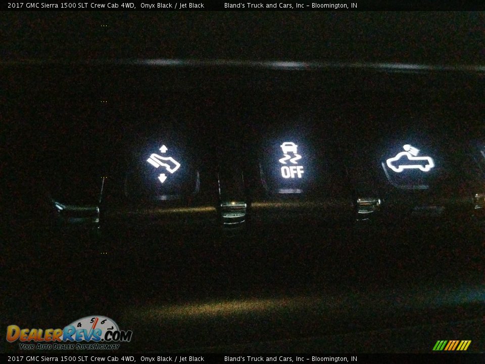 2017 GMC Sierra 1500 SLT Crew Cab 4WD Onyx Black / Jet Black Photo #34