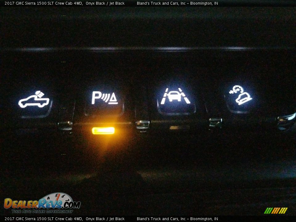 2017 GMC Sierra 1500 SLT Crew Cab 4WD Onyx Black / Jet Black Photo #35