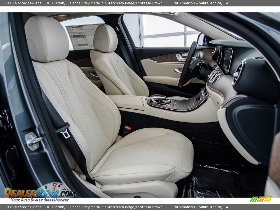 2018 Mercedes-Benz E 300 Sedan Selenite Grey Metallic / Macchiato Beige/Espresso Brown Photo #4