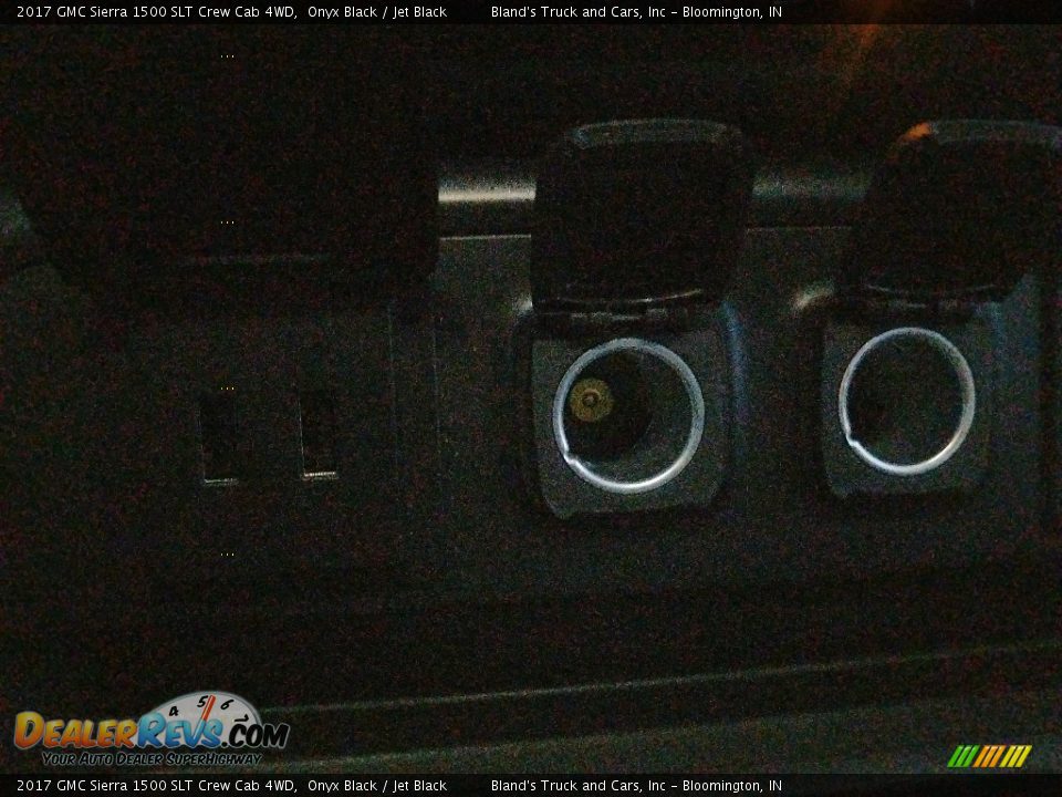 2017 GMC Sierra 1500 SLT Crew Cab 4WD Onyx Black / Jet Black Photo #36
