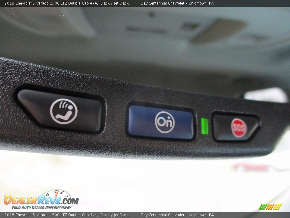 2018 Chevrolet Silverado 1500 LTZ Double Cab 4x4 Black / Jet Black Photo #8