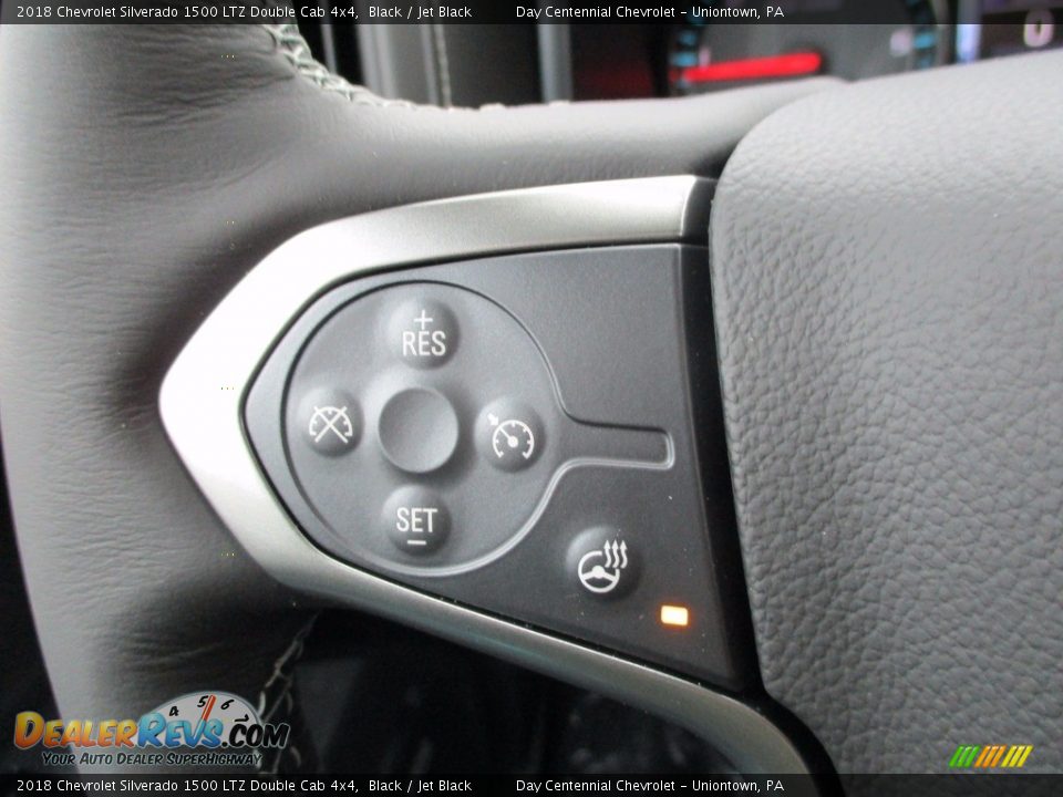 2018 Chevrolet Silverado 1500 LTZ Double Cab 4x4 Black / Jet Black Photo #9