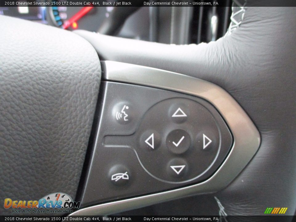 2018 Chevrolet Silverado 1500 LTZ Double Cab 4x4 Black / Jet Black Photo #10