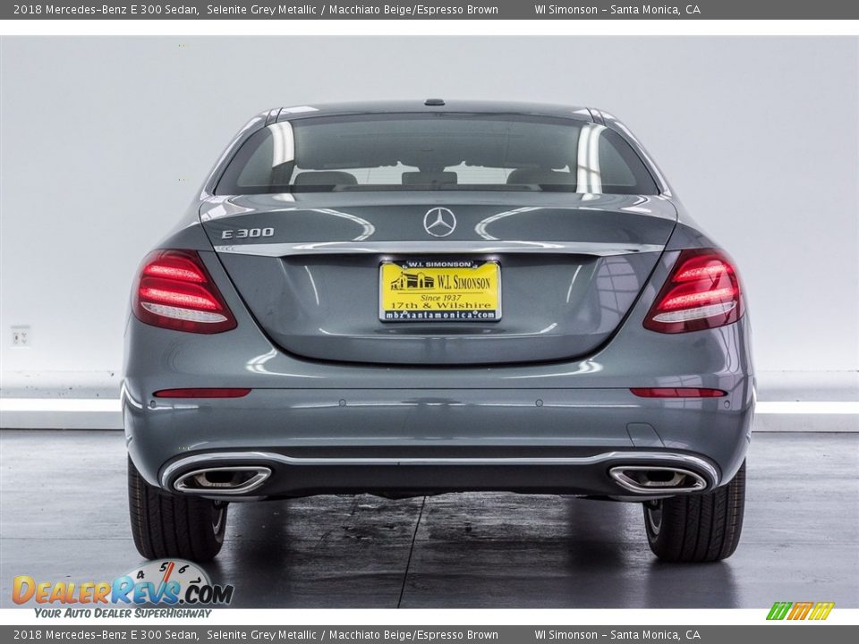 2018 Mercedes-Benz E 300 Sedan Selenite Grey Metallic / Macchiato Beige/Espresso Brown Photo #8