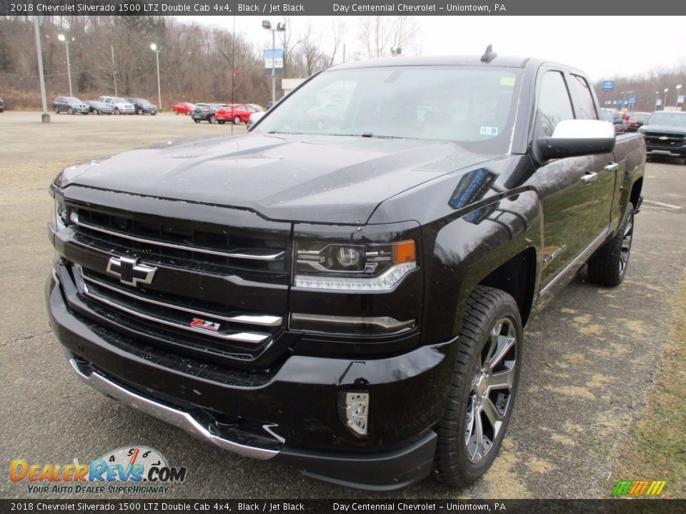 2018 Chevrolet Silverado 1500 LTZ Double Cab 4x4 Black / Jet Black Photo #15