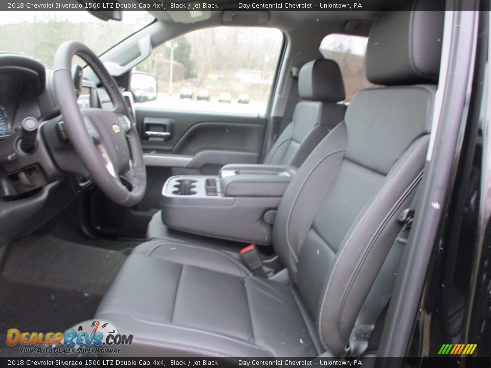 2018 Chevrolet Silverado 1500 LTZ Double Cab 4x4 Black / Jet Black Photo #17