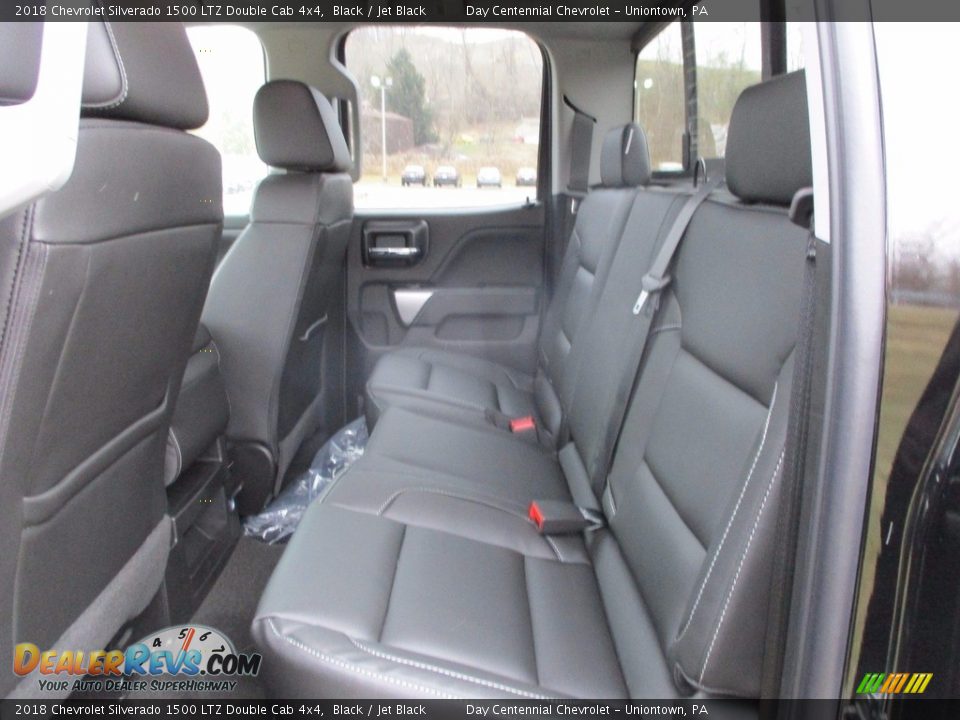 2018 Chevrolet Silverado 1500 LTZ Double Cab 4x4 Black / Jet Black Photo #18