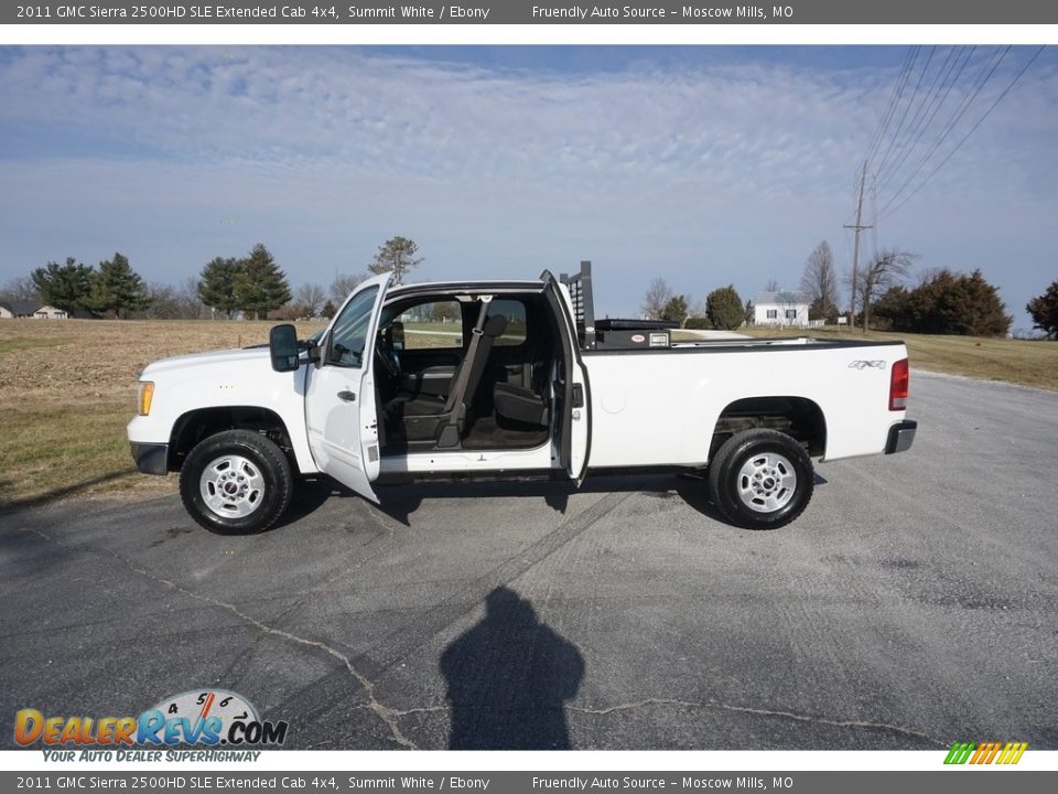 2011 GMC Sierra 2500HD SLE Extended Cab 4x4 Summit White / Ebony Photo #20