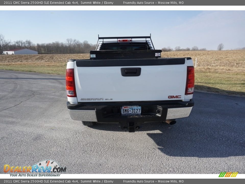 2011 GMC Sierra 2500HD SLE Extended Cab 4x4 Summit White / Ebony Photo #27