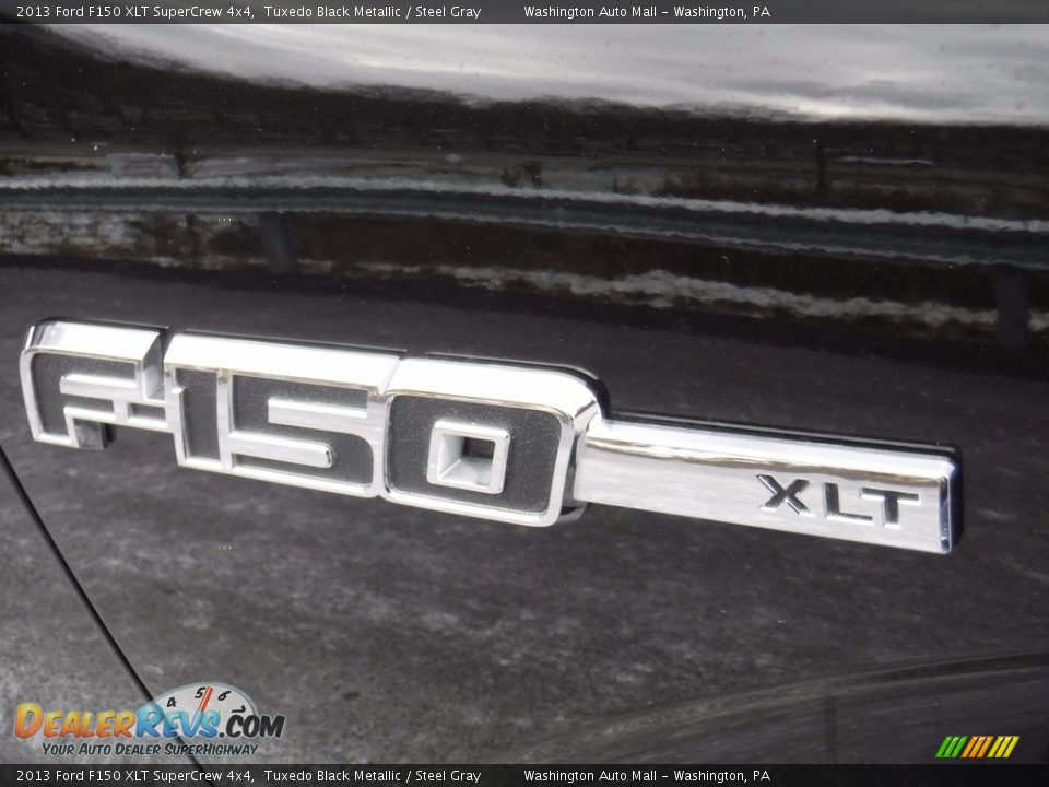 2013 Ford F150 XLT SuperCrew 4x4 Tuxedo Black Metallic / Steel Gray Photo #6