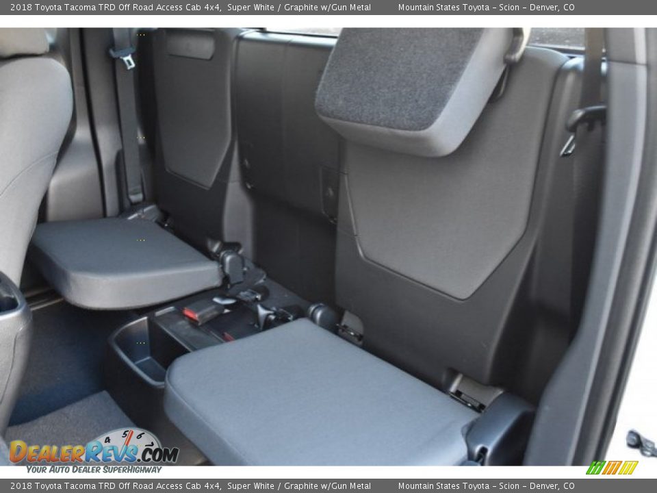 Rear Seat of 2018 Toyota Tacoma TRD Off Road Access Cab 4x4 Photo #7