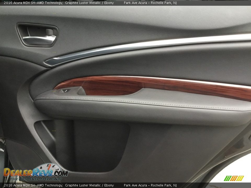 2016 Acura MDX SH-AWD Technology Graphite Luster Metallic / Ebony Photo #24