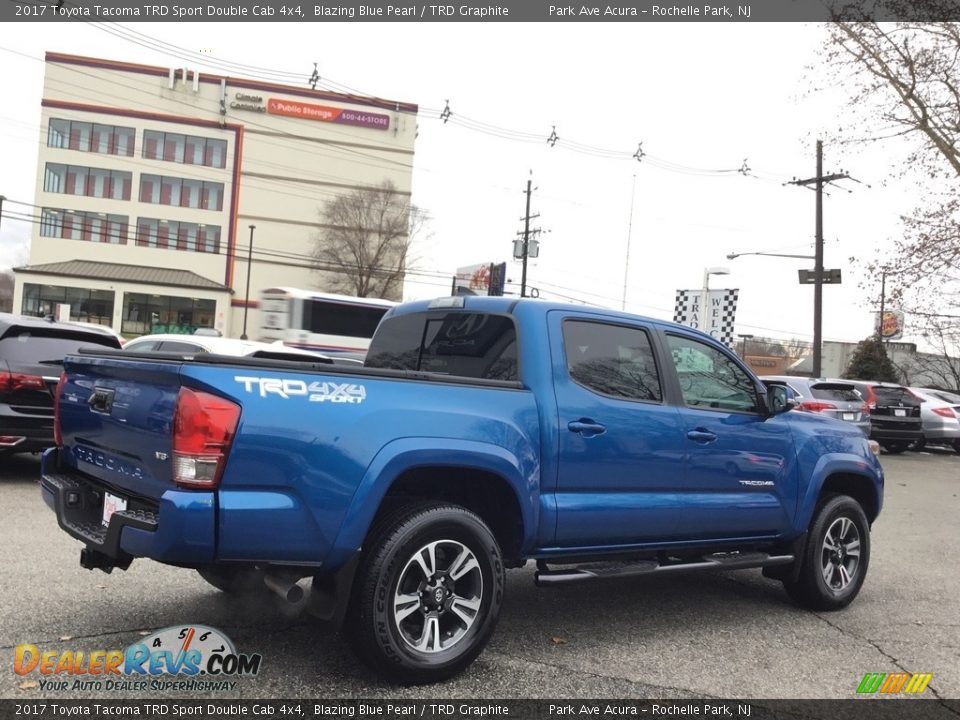 2017 Toyota Tacoma TRD Sport Double Cab 4x4 Blazing Blue Pearl / TRD Graphite Photo #3