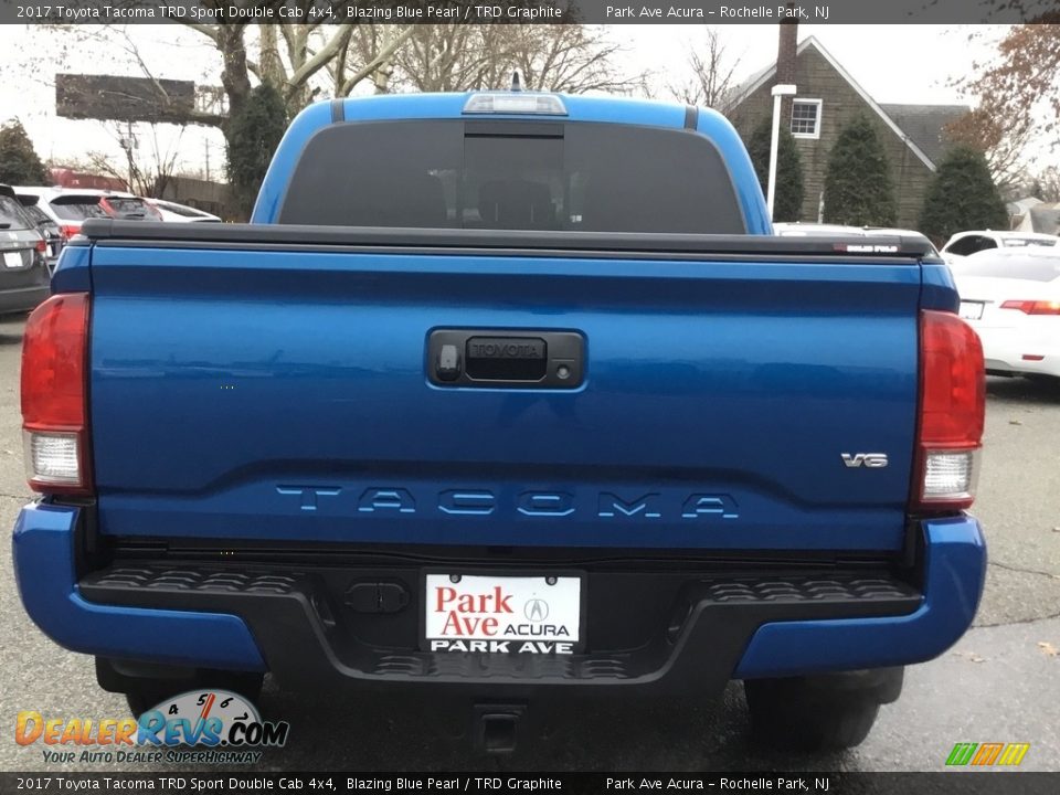 2017 Toyota Tacoma TRD Sport Double Cab 4x4 Blazing Blue Pearl / TRD Graphite Photo #4