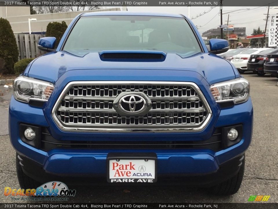 2017 Toyota Tacoma TRD Sport Double Cab 4x4 Blazing Blue Pearl / TRD Graphite Photo #8