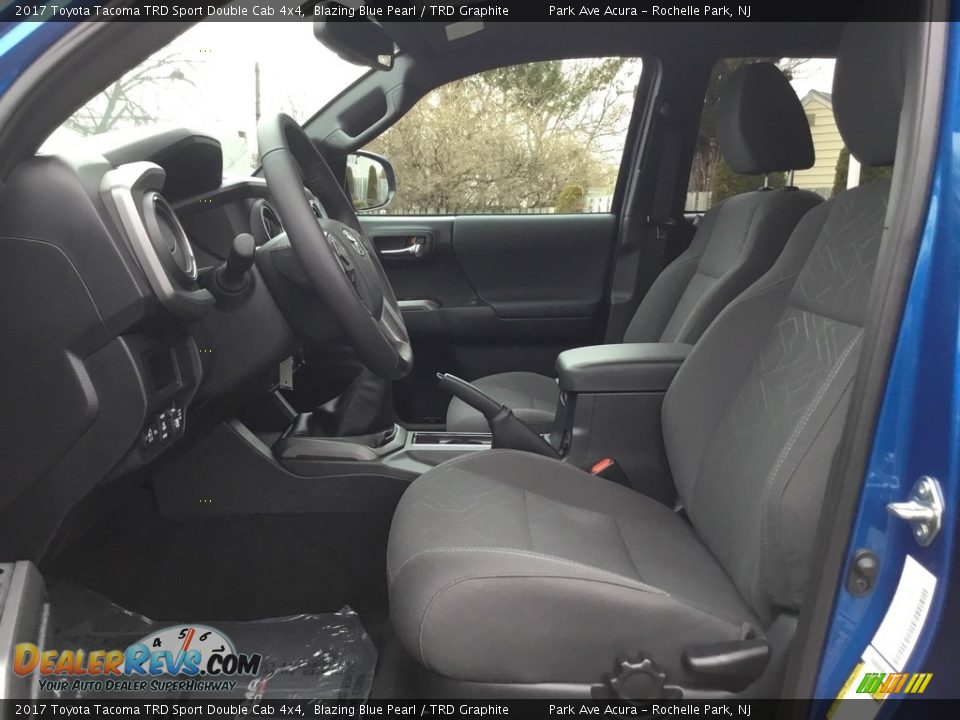 2017 Toyota Tacoma TRD Sport Double Cab 4x4 Blazing Blue Pearl / TRD Graphite Photo #12