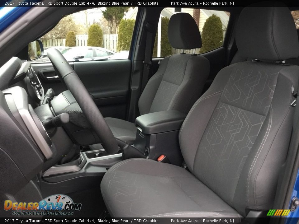 2017 Toyota Tacoma TRD Sport Double Cab 4x4 Blazing Blue Pearl / TRD Graphite Photo #13