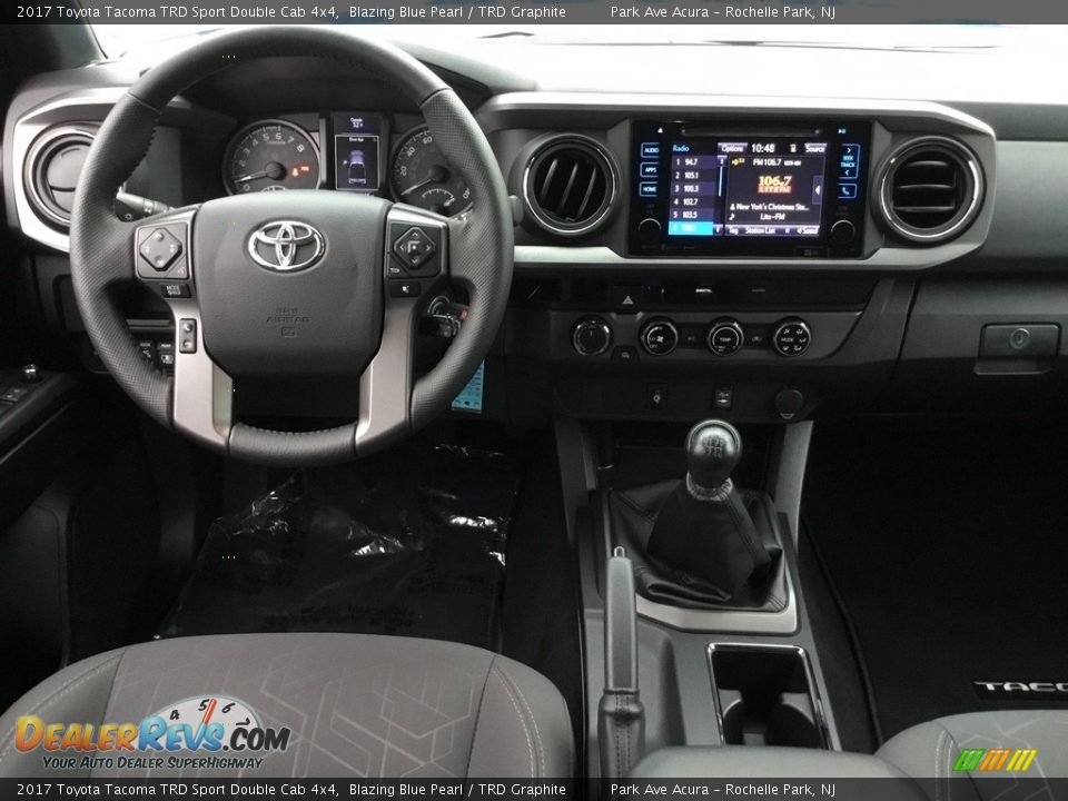 2017 Toyota Tacoma TRD Sport Double Cab 4x4 Blazing Blue Pearl / TRD Graphite Photo #14